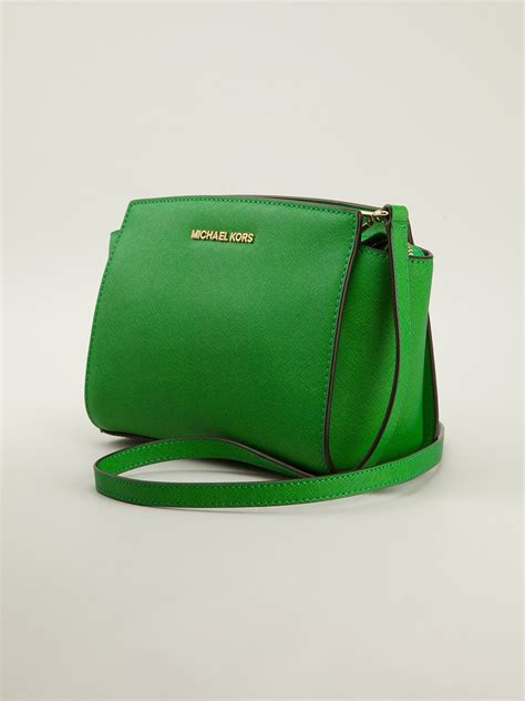 green michael kors crossbody bag|Michael Kors green shoulder bags.